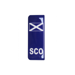 3D Gel Scotland Flag/badge