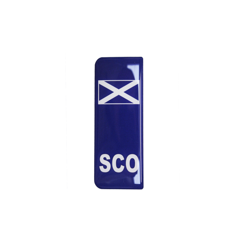 3D Gel Scotland Flag/badge